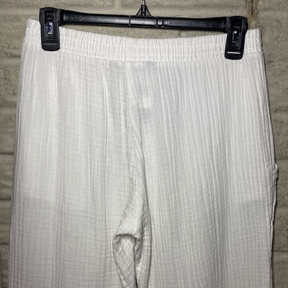 ⭐️NWT MSRP $180 SUPPLY & DEMAND Tatum Cotton Wide-Leg Pants White size Small - Picture 8 of 11